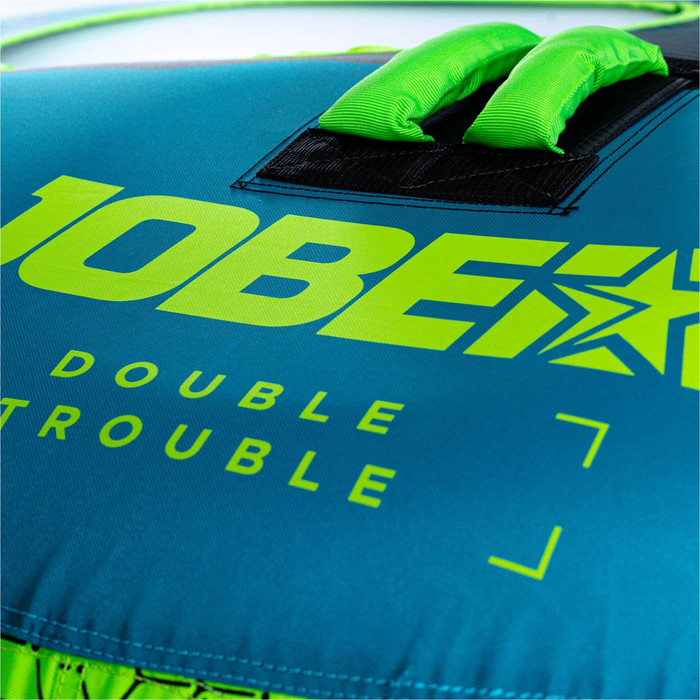 2024 Jobe Double Trouble 2 Persoons Towable 230223003 - Blauw / Groen